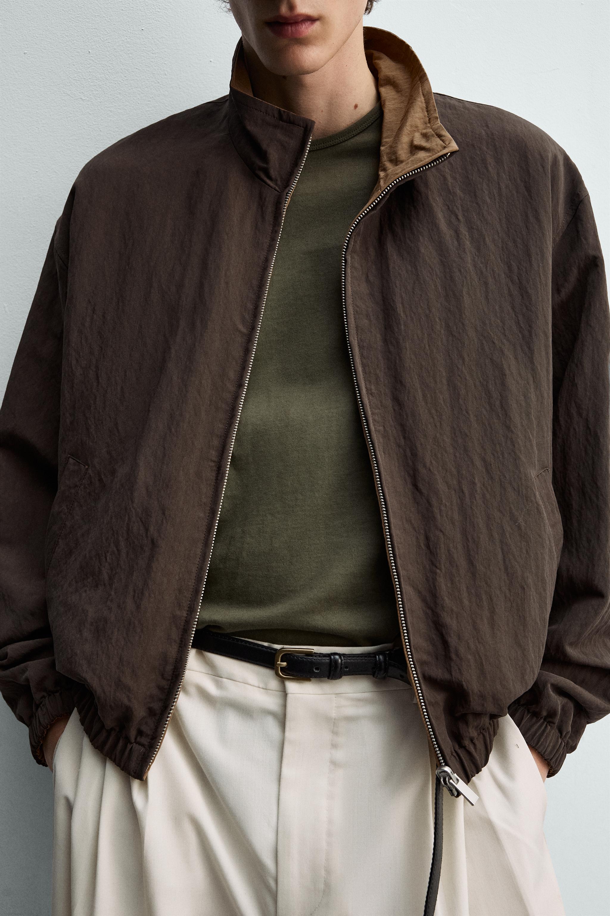 BLOUSON BOMBER FLUIDE RÉVERSIBLE