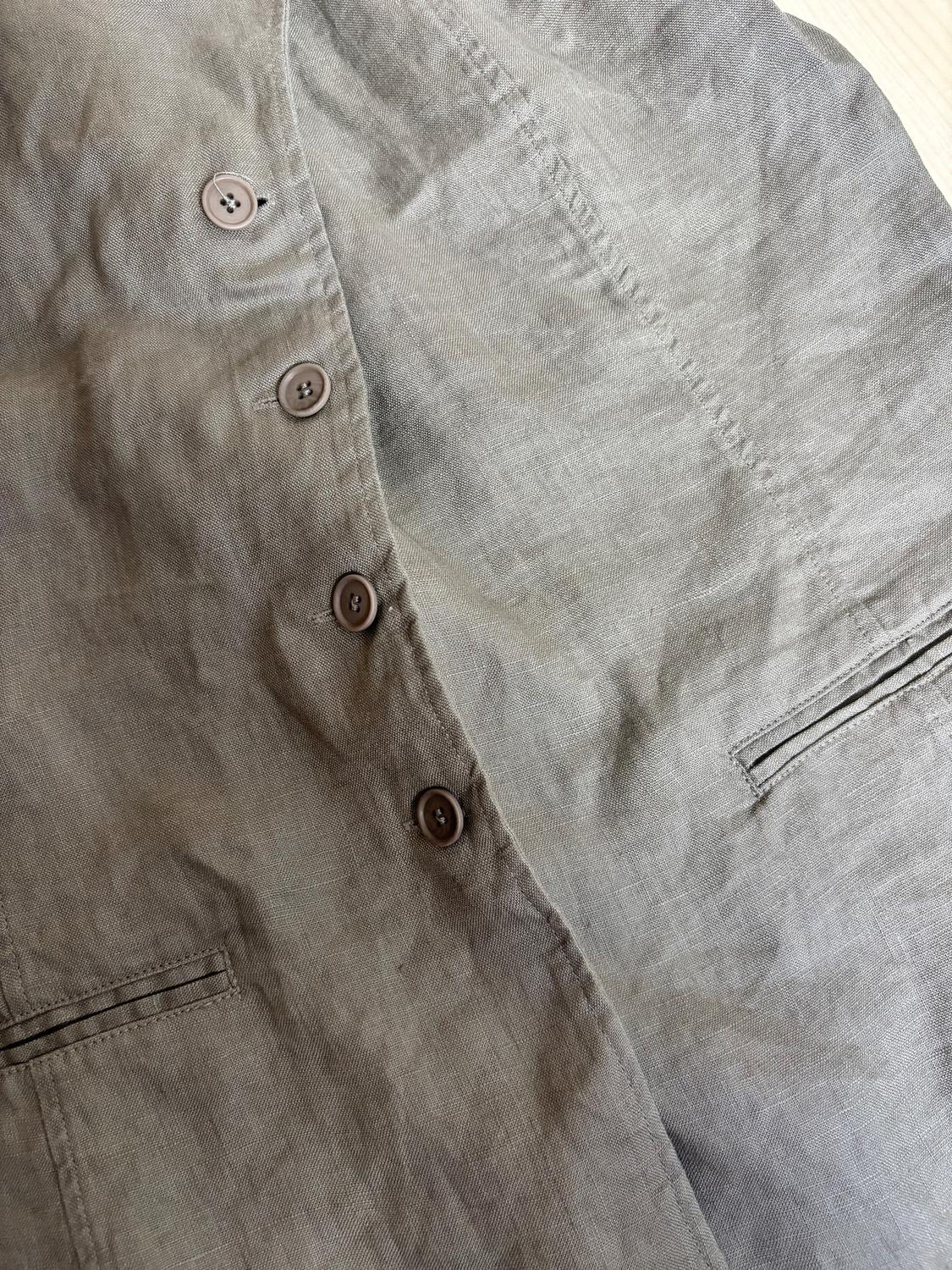 ZW COLLECTION 100% LINEN HALTER WAISTCOAT TOP - Image 3