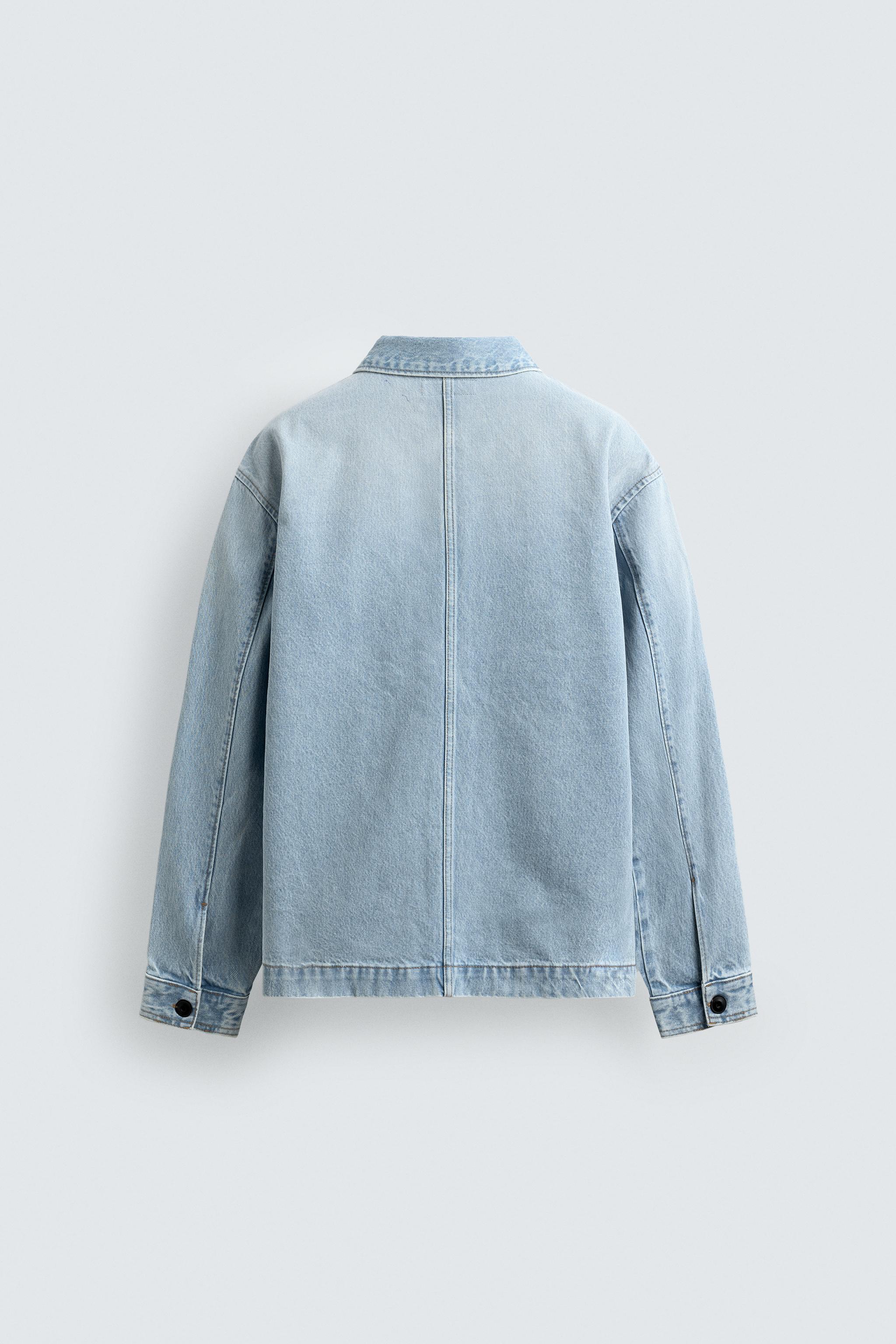 SURCHEMISE EN DENIM DÉLAVÉ
