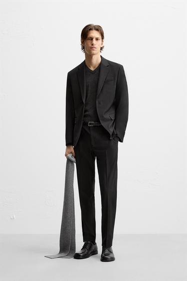 TECHNICAL SUIT TROUSERS - Black by Zara - Image 0