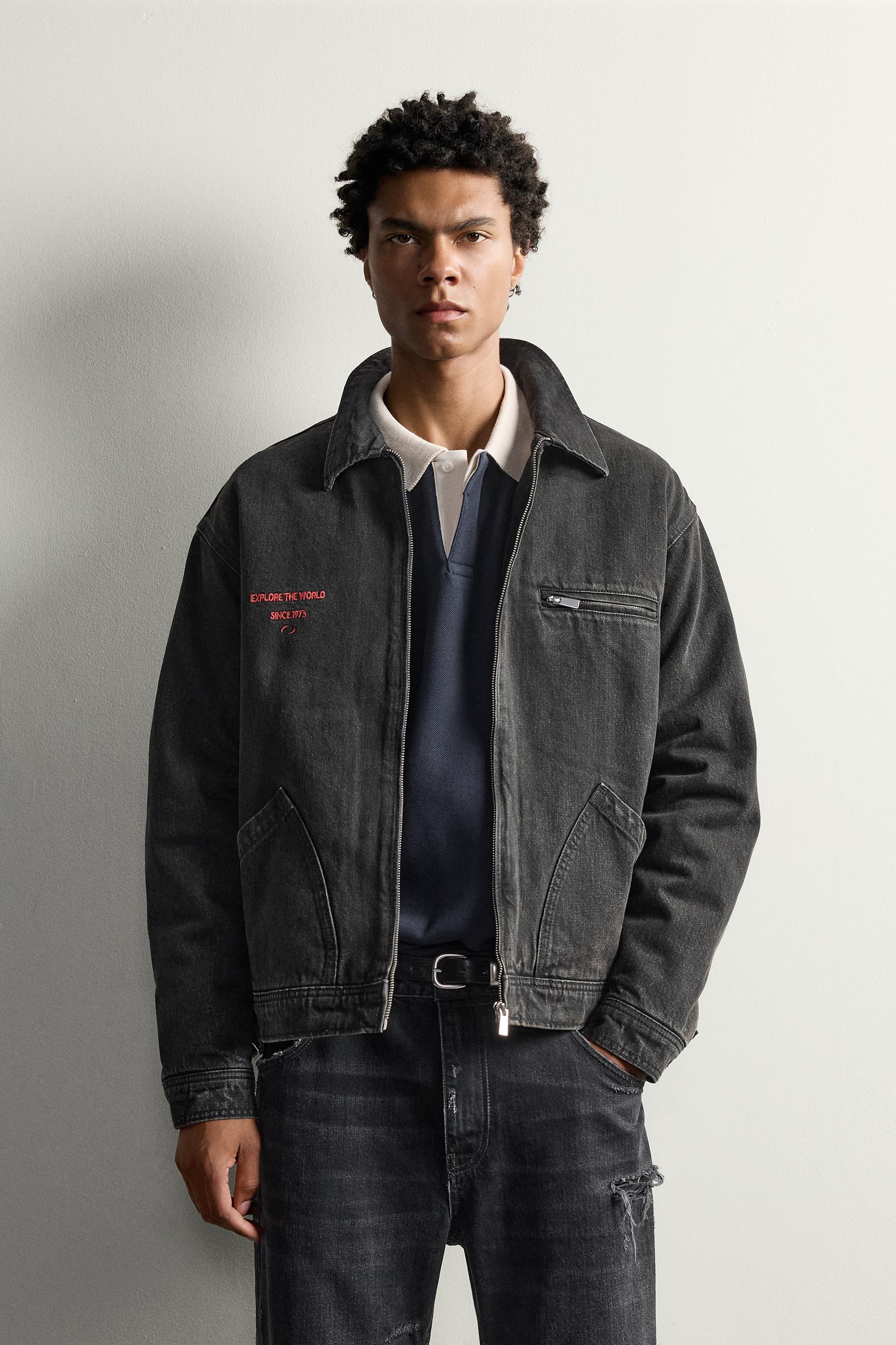 VESTE EN JEAN MATELASSÉE BRODÉE