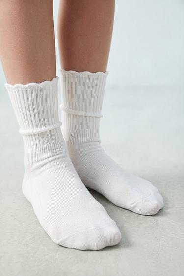 3-PACK OF LONG TOWELLING SOCKS - Black / White by Zara