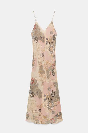 ROBE STYLE LINGERIE IMPRIMÉE ZW COLLECTION - Multicolore de Zara - Image 6