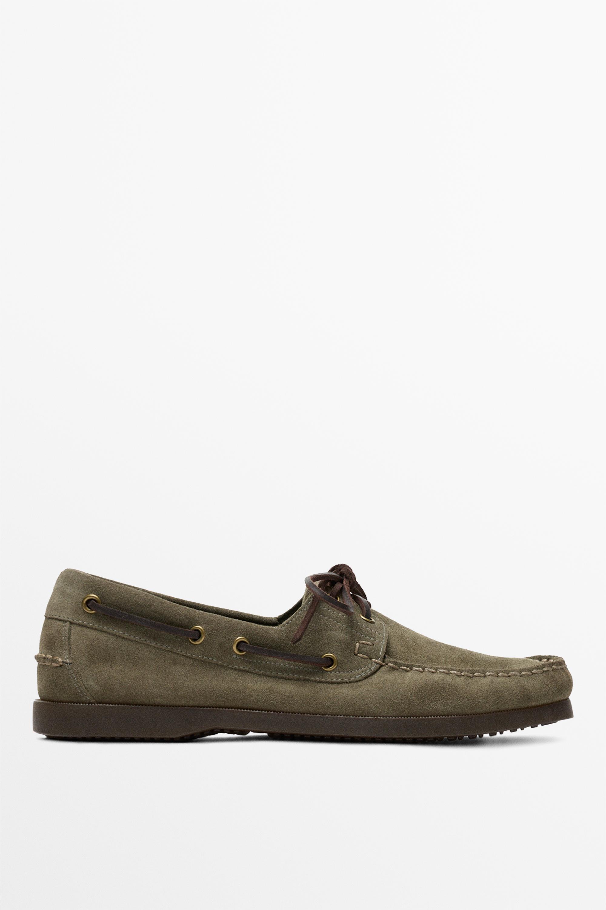 Leather boat shoe — 1-501
