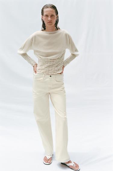 JERSEY PUNTO NIDO DE ABEJA - Crudo de Zara
