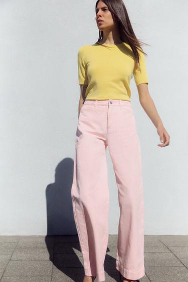 JERSEY MANGA CORTA PUNTO BÁSICO - Amarillo de Zara