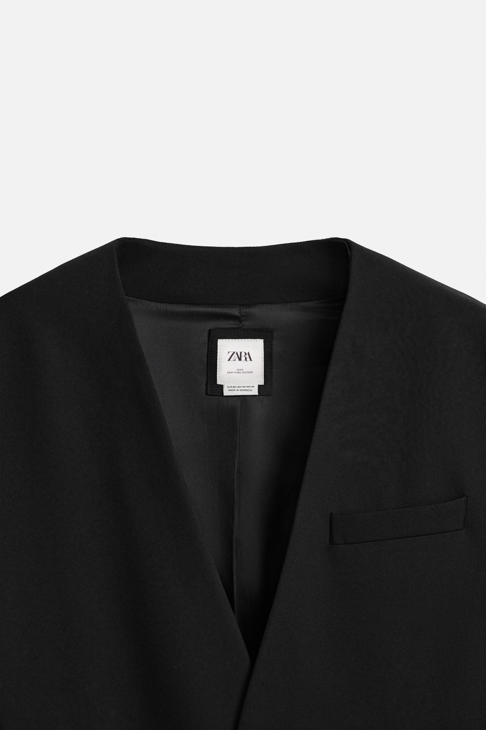 中古】ザラ ZARA BASIC COLLECTION ノーカラージャケット