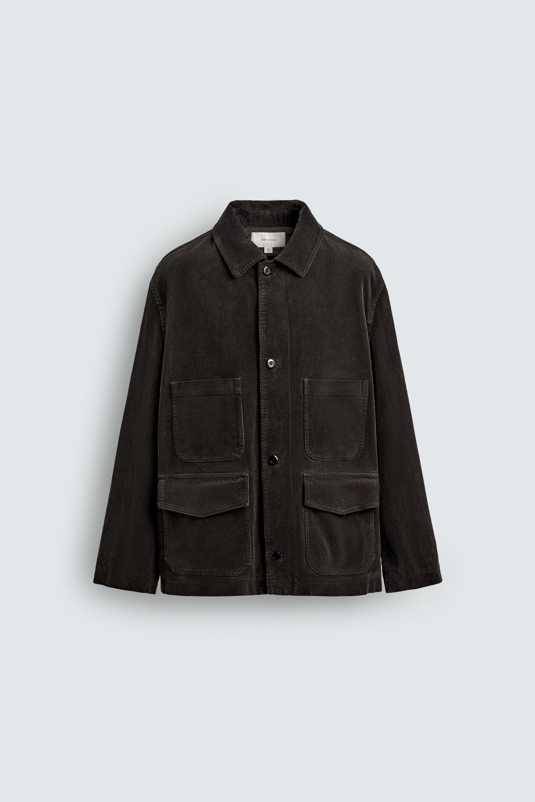 CORDUROY POCKET JACKET - Dark brown | ZARA United States