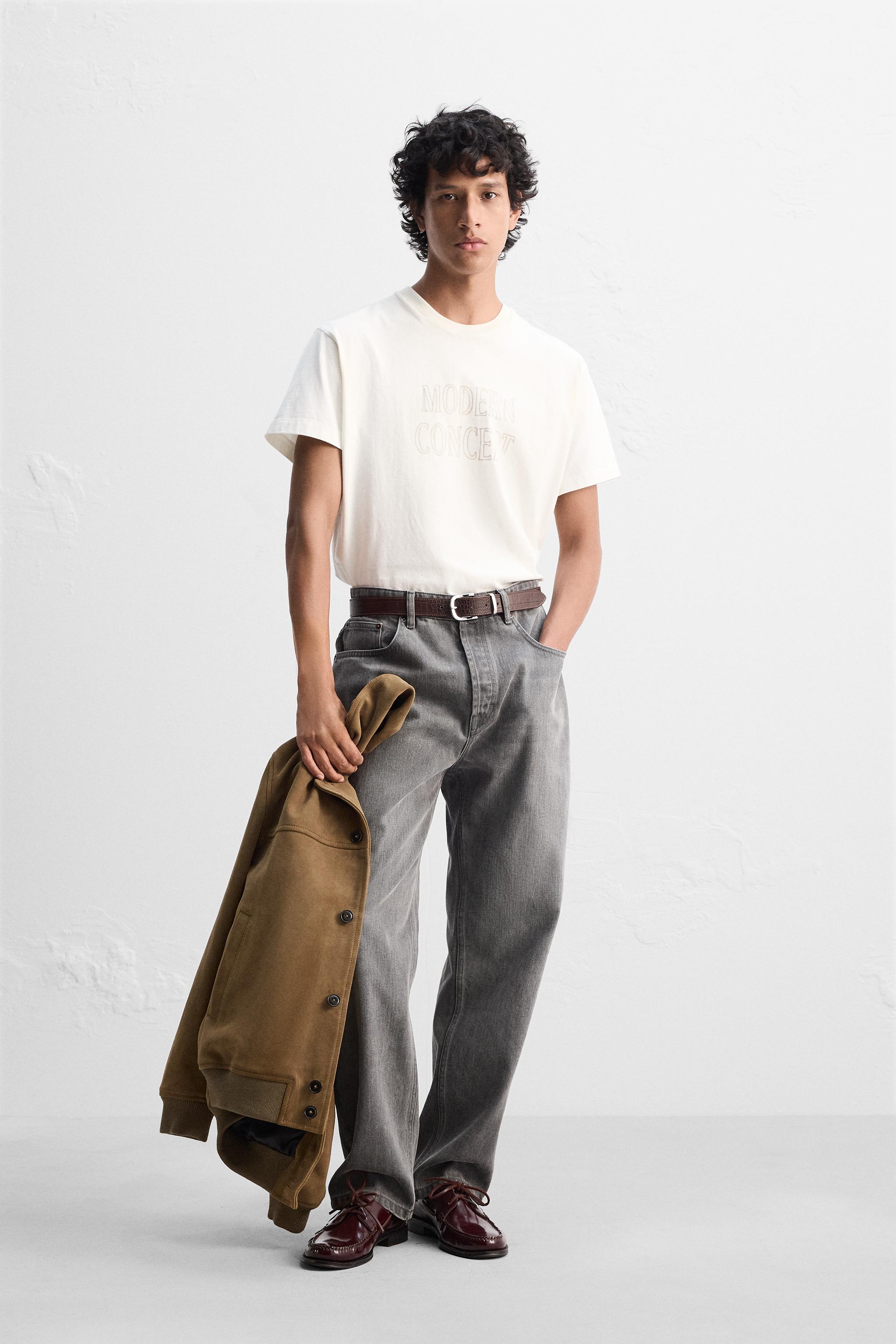 グラデーションプリント Tシャツ - エクリュ | ZARA Japan / 日本