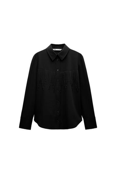 ZW COLLECTION FRINGED SHIRT