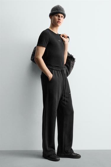 Zara LEATHER SNEAKERS X SR_A - Black - Image 0