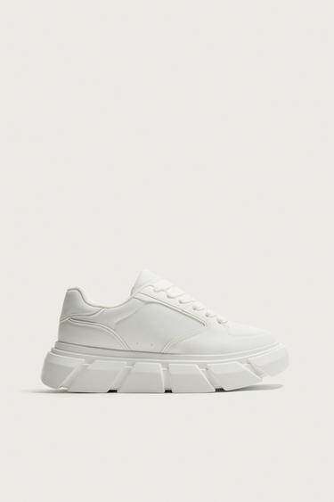 CHUNKY SOLE TRAINERS - White by Zara