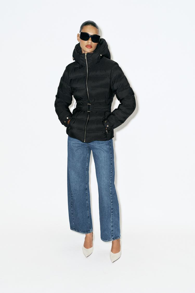 WATER-REPELLENT WINDPROOF PADDED ANORAK WITH HOODIE