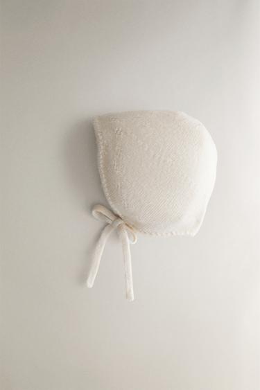 ALPACA BABY BONNET - أبيض مكسور الخاص بـ Zara - صورة 0