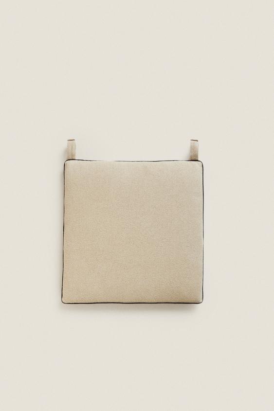 SEAT CUSHION WITH PIPING Light beige ZARA United States