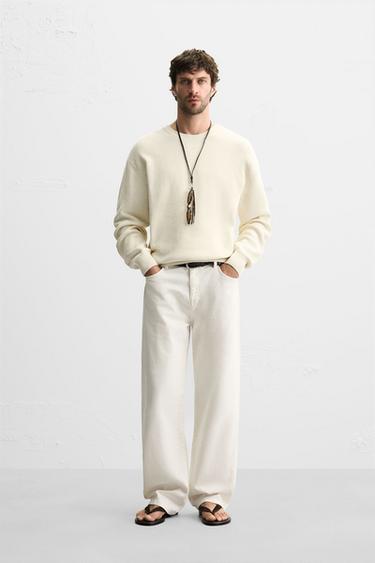 CAMISOLA DE MALHA PONTO PÉROLA - Cru da Zara