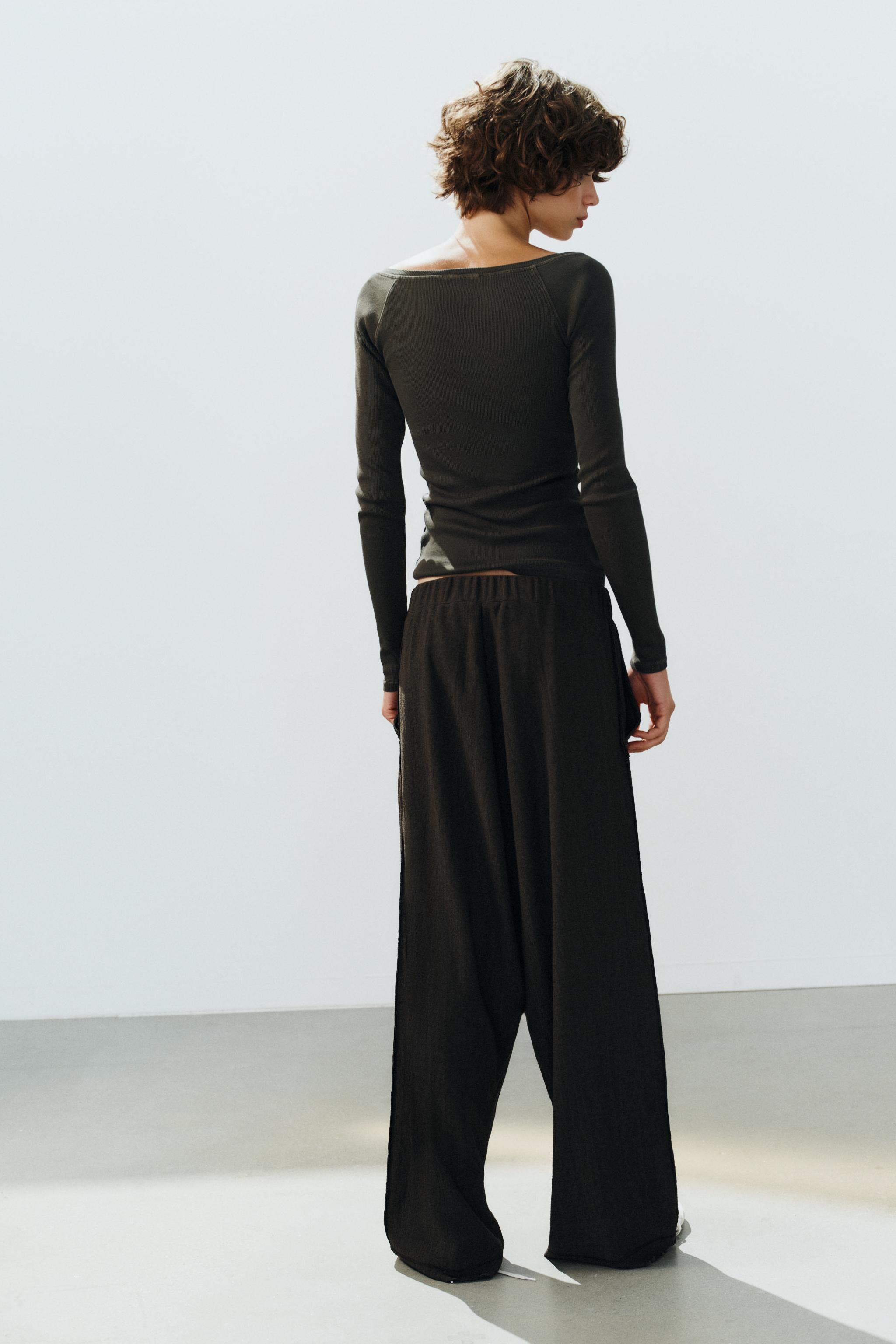 Zara VOLUMINOUS TOP AND PANTS SET — фото 3