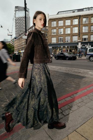 ANIMAL PRINT MIDI SKIRT WITH BELT - Multicoloured by Zara - Image 3