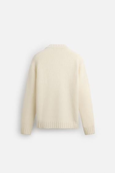 TEXTURED SWEATER - LIMITED EDITION - Ecru by Zara - Image 7