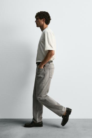 JEAN STRAIGHT FIT - Gris moyen de Zara - Image 5