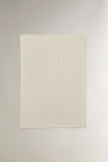 STRICKDECKE AUS KASCHMIR FÜR KINDER - Cremefarben von Zara
