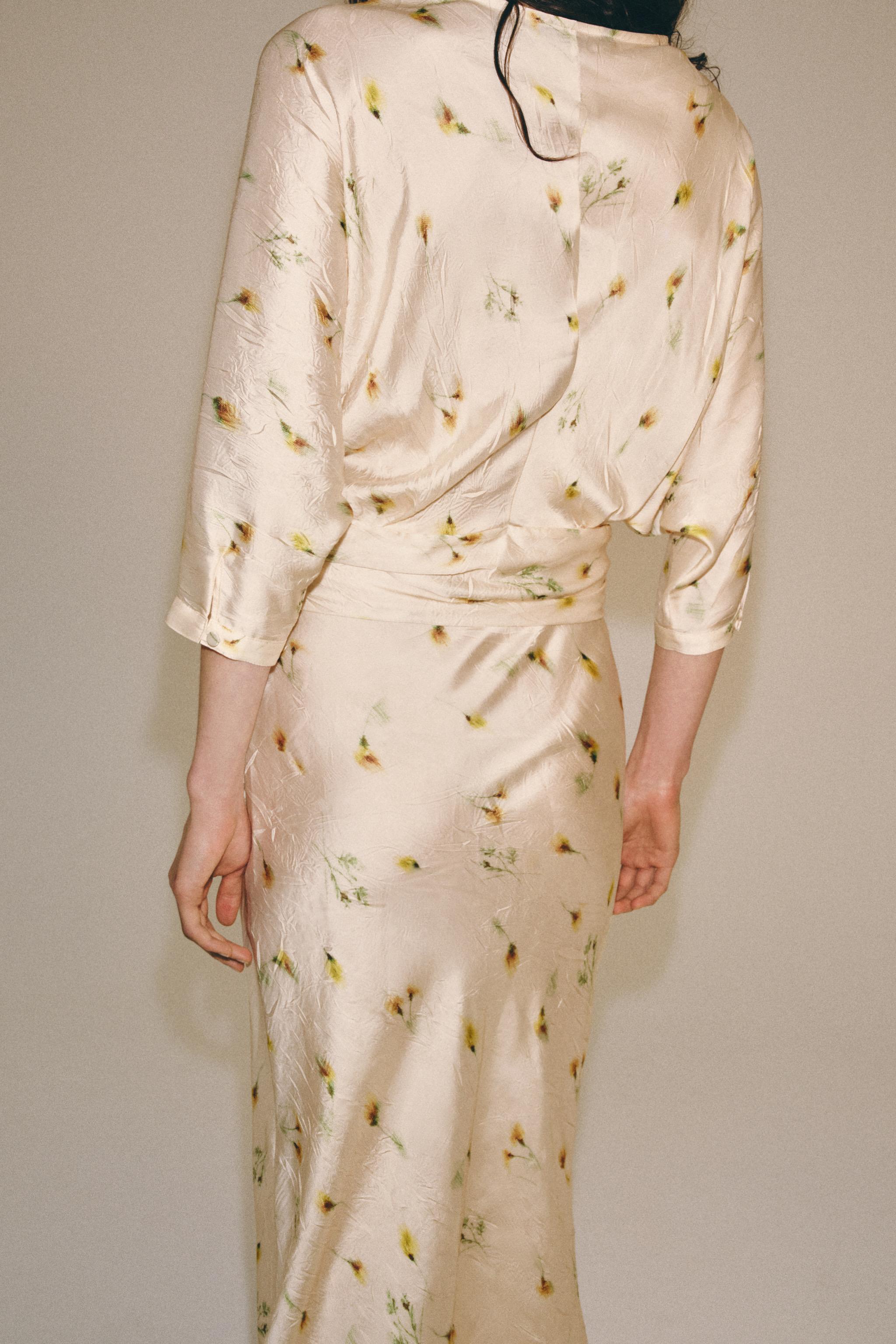 Женские платья Zara ZW COLLECTION PRINTED MAXI DRESS — фото 3