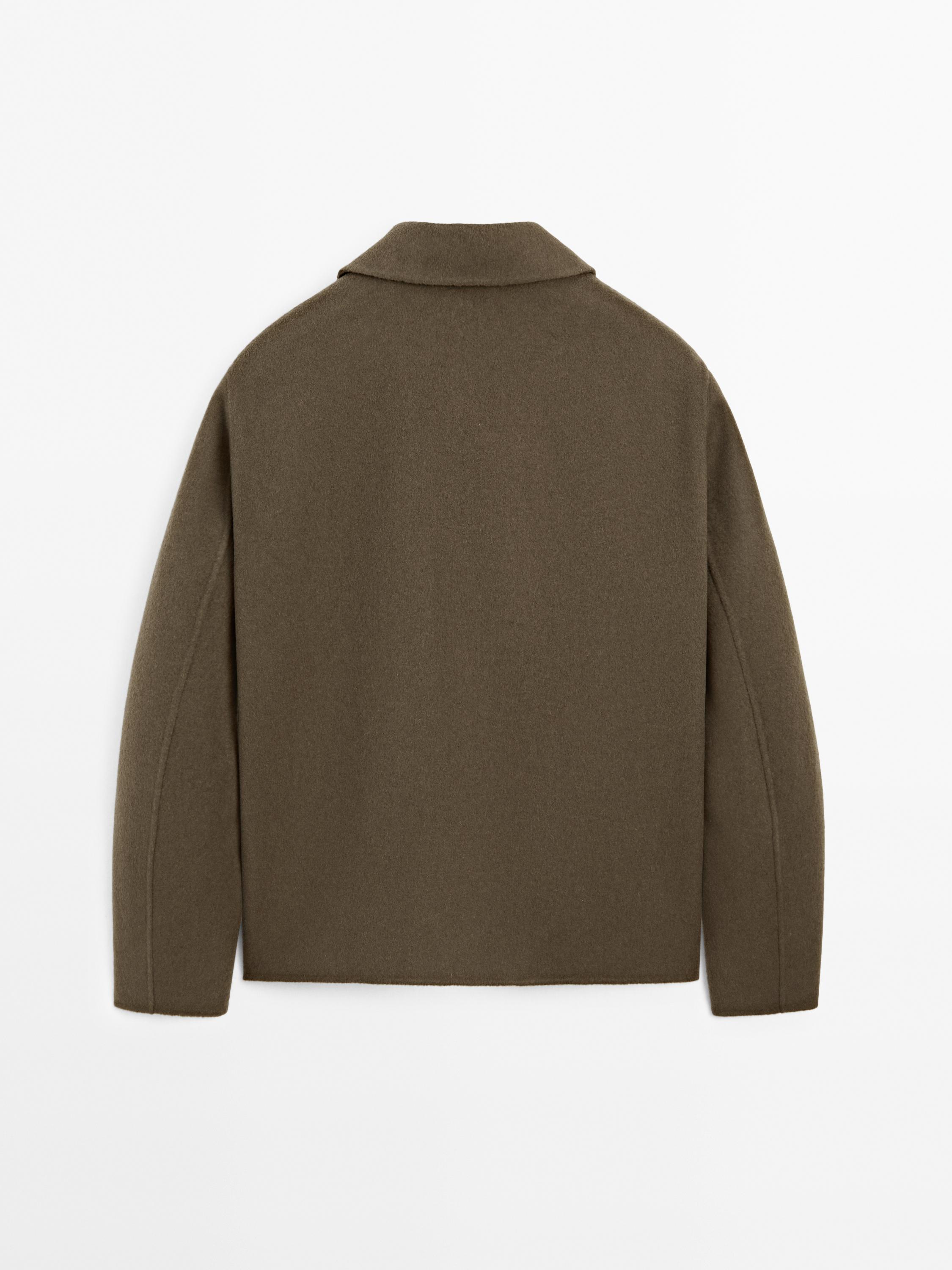 Blouson en laine mélangée