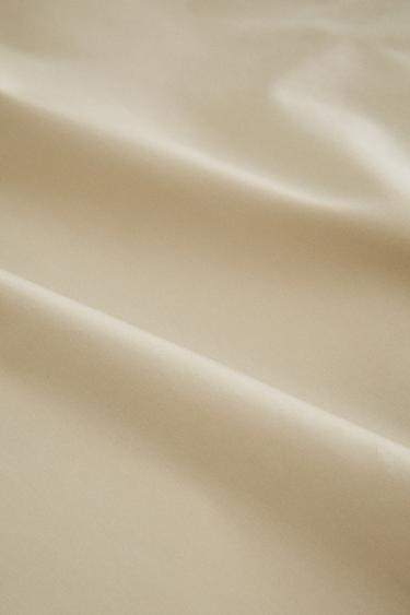 Zara （200 紗支密度）密織棉被套 - 米色