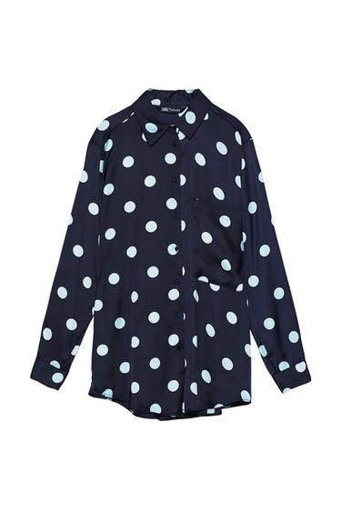 LONG POLKA DOT SHIRT