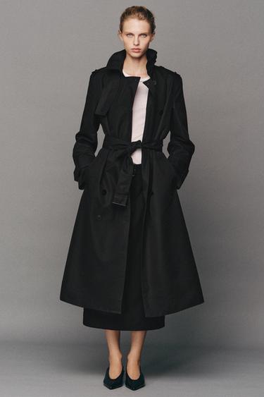 TRENCH BEROKIA, WATER REPELLENT, ZW COLLECTION GERRIKOAREKIN - Beltza, Zara-rena