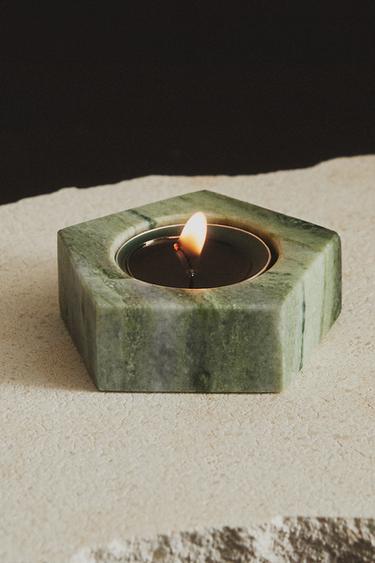 MARBLE STAR TEALIGHT HOLDER - Blue by Zara - Image 4