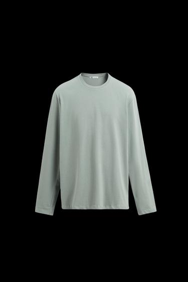 BASIC-SLIM-FIT-T-SHIRT - Gräulich von Zara - Bild 0