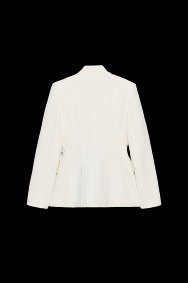 ZW COLLECTION FITTED BLAZER - Ecru by Zara
