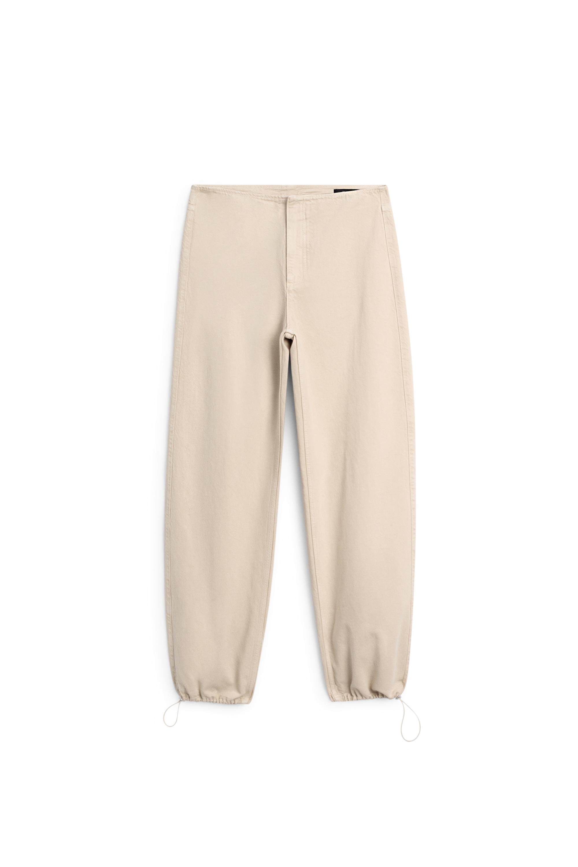 Relaxed fit parachute pants - Beige | ZARA United States