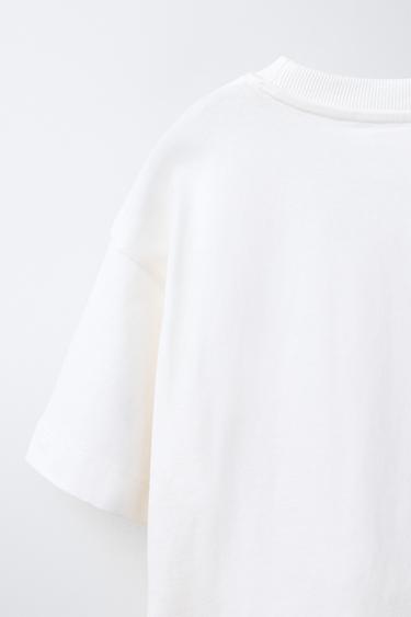 T-SHIRT IMPRIMÉ CŒURS - Blanc de Zara - Image 3