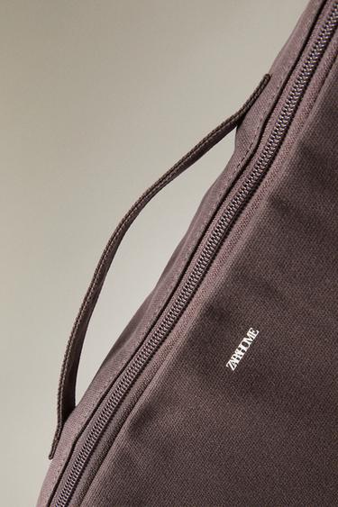 TROUSSES RANGEMENT VOYAGE CANVAS - Marron de Zara - Image 4