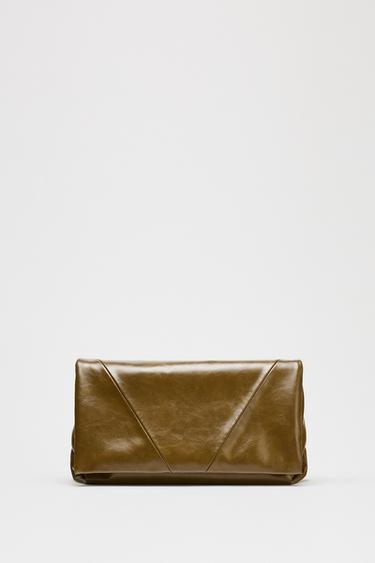 ELONGATED CROSSBODY CLUTCH - Green by Zara