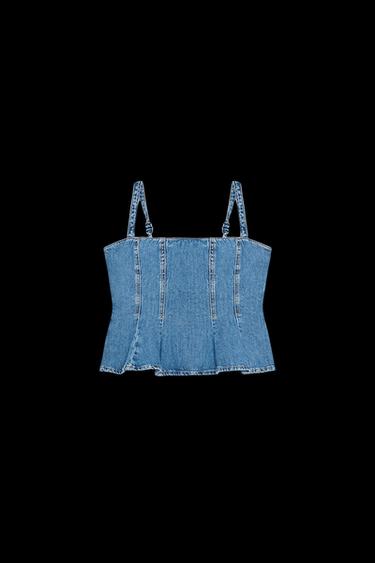 TOP Z1975 DENIM TRÄGER - Mittelblau von Zara - Bild 0