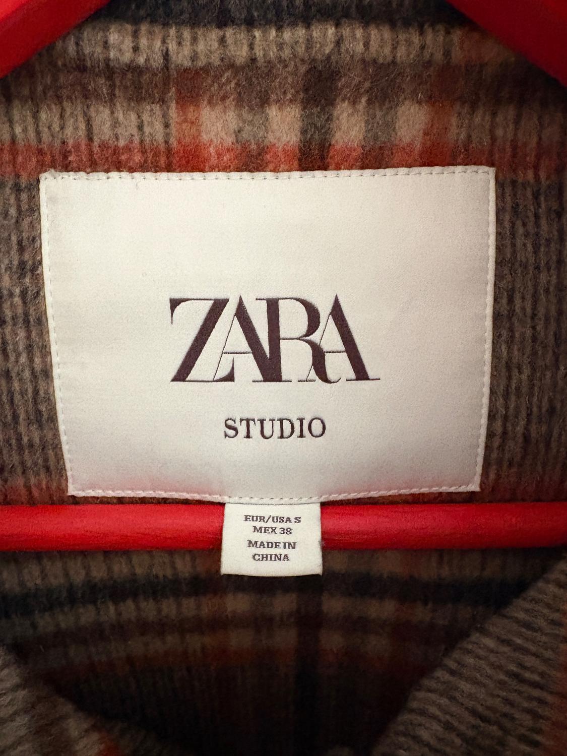 LIMITED EDITION CHECK WOOL CONTRAST THREE-QUARTER-LENGTH COAT - Image 7
