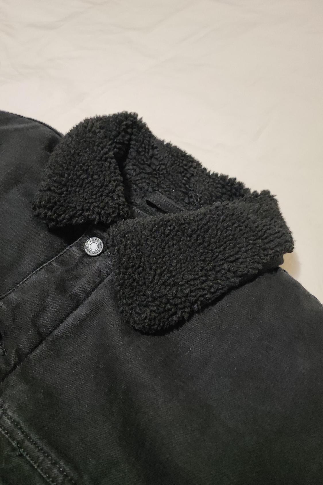 DENIM JACKET WITH FAUX SHEARLING - Image 4
