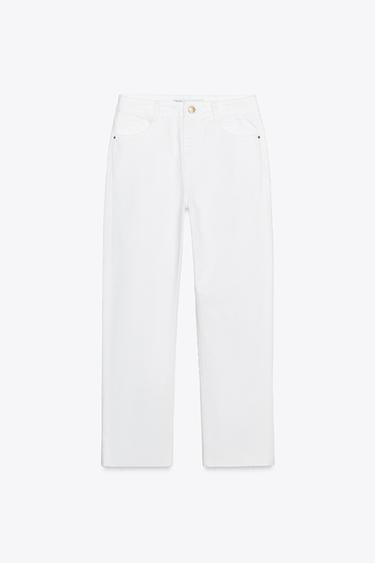Zara Beyaz - Z1975 YÜKSEK BEL STRAIGHT FIT JEAN