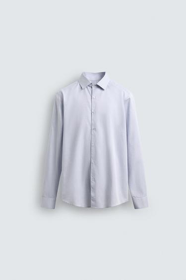 CAMISA ESTRUCTURA - Celeste de Zara