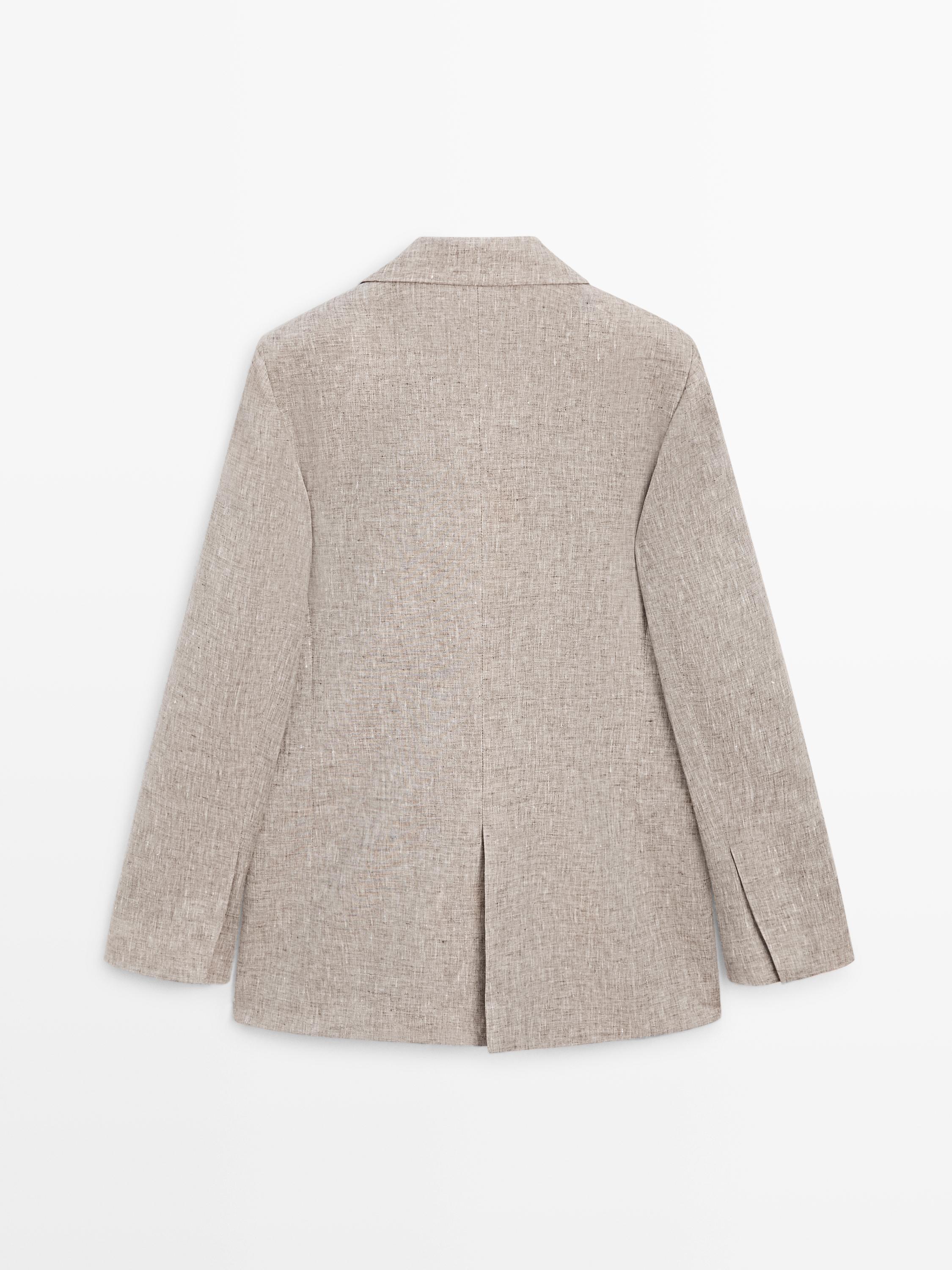 100% linen suit blazer