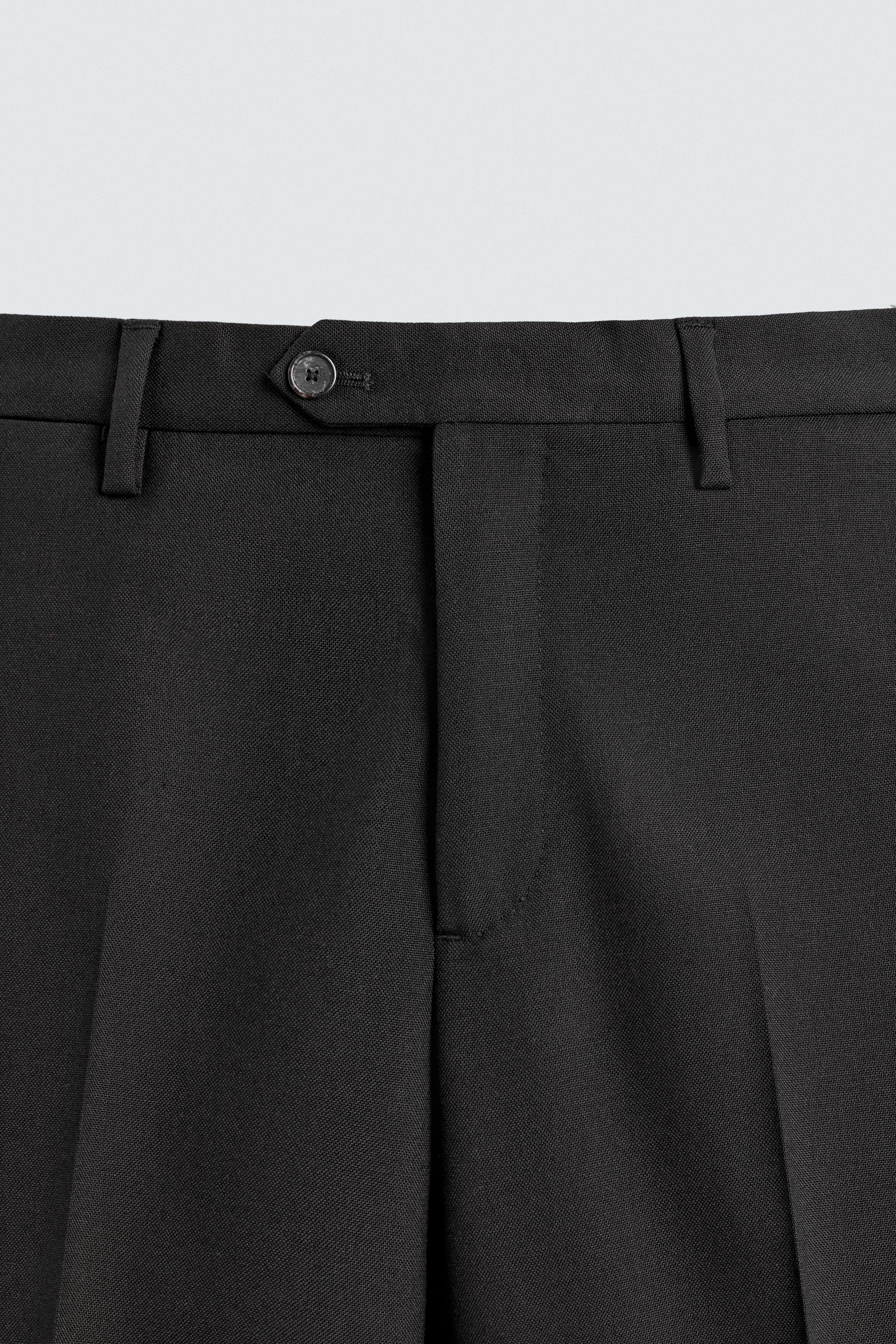 100% WOOL SUIT PANTS