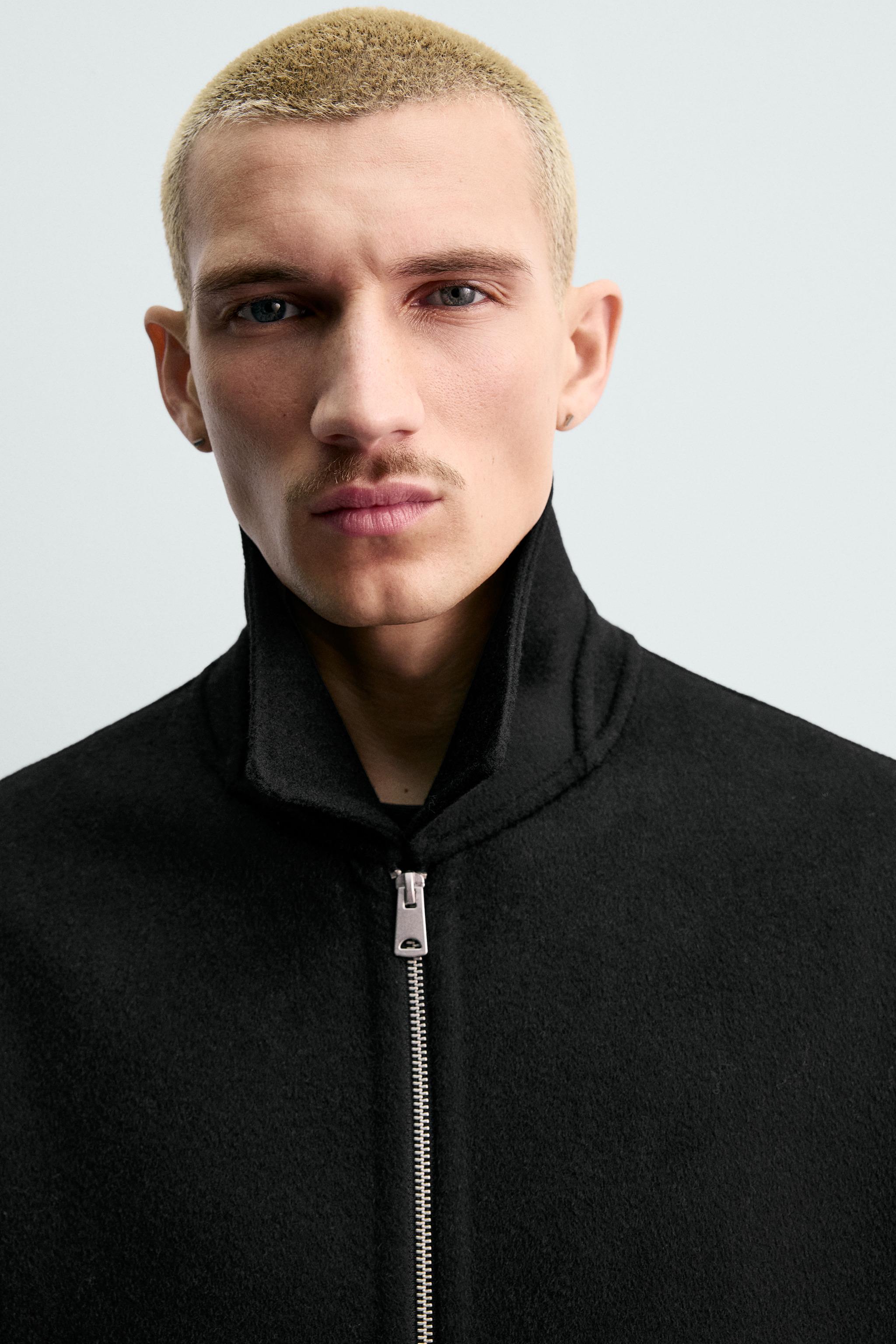 ジャケット・アウター ZARA ORIGINS Wool Zip Jacket Black ORIGINS WOOL ZIPPERED JACKET - Black | ZARA United States