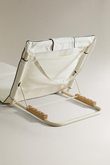 FOLDING BEACH GROUND LOUNGER - Ecru by Zara - Image 2