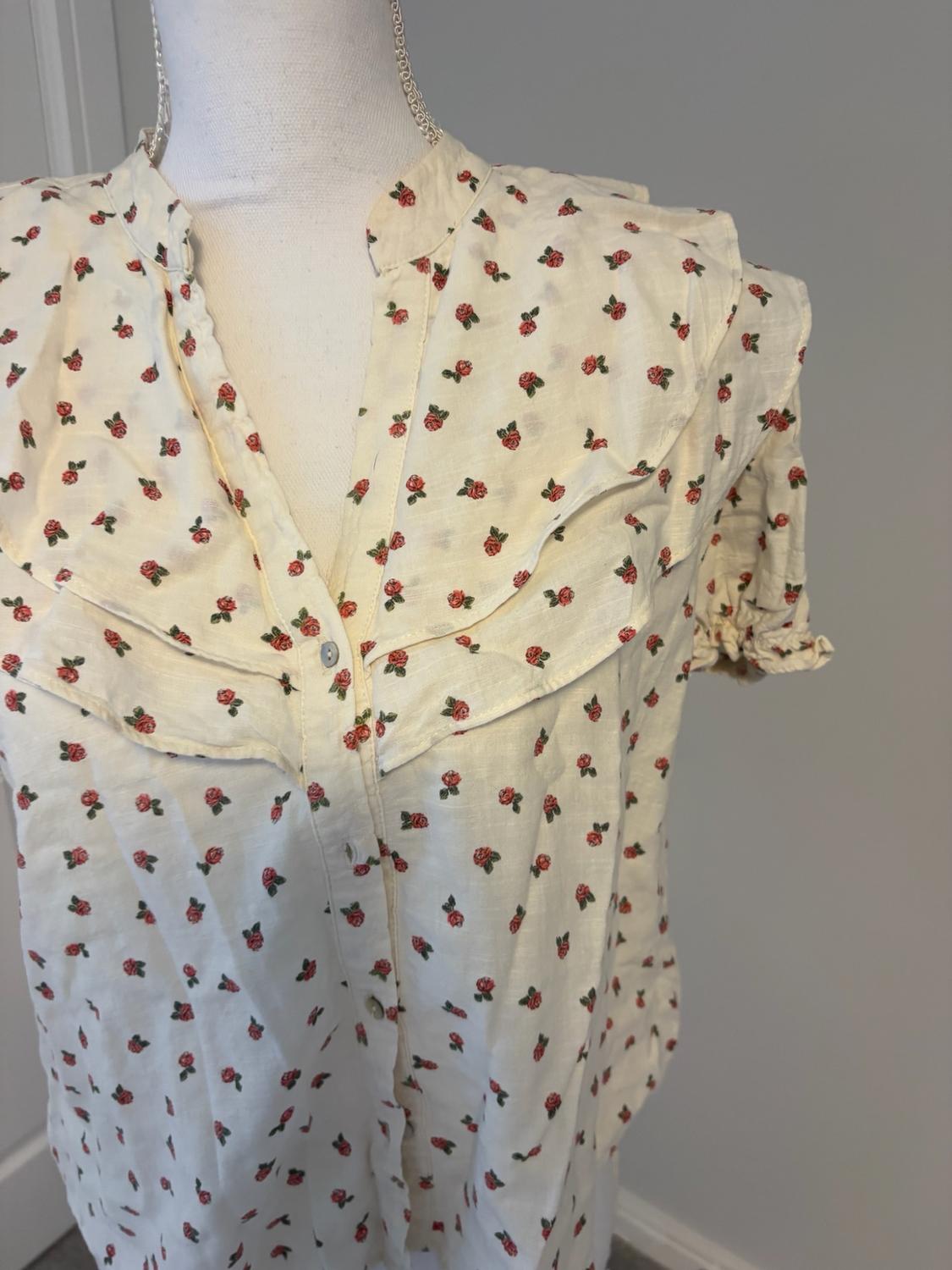 RUSTIC SHIRT WITH RUFFLE TRIMS - Image 2