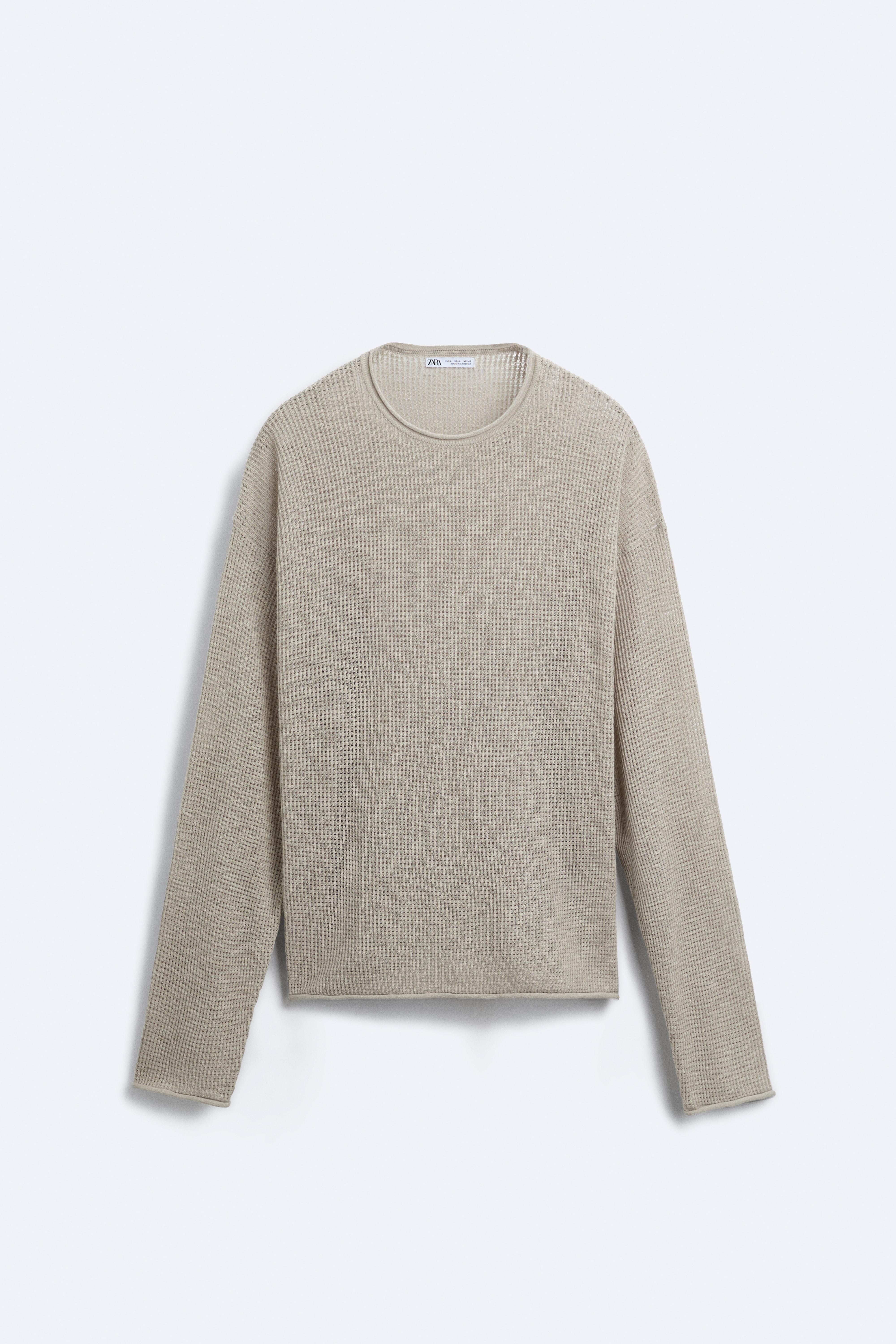 COTTON - LINEN BLEND SWEATER