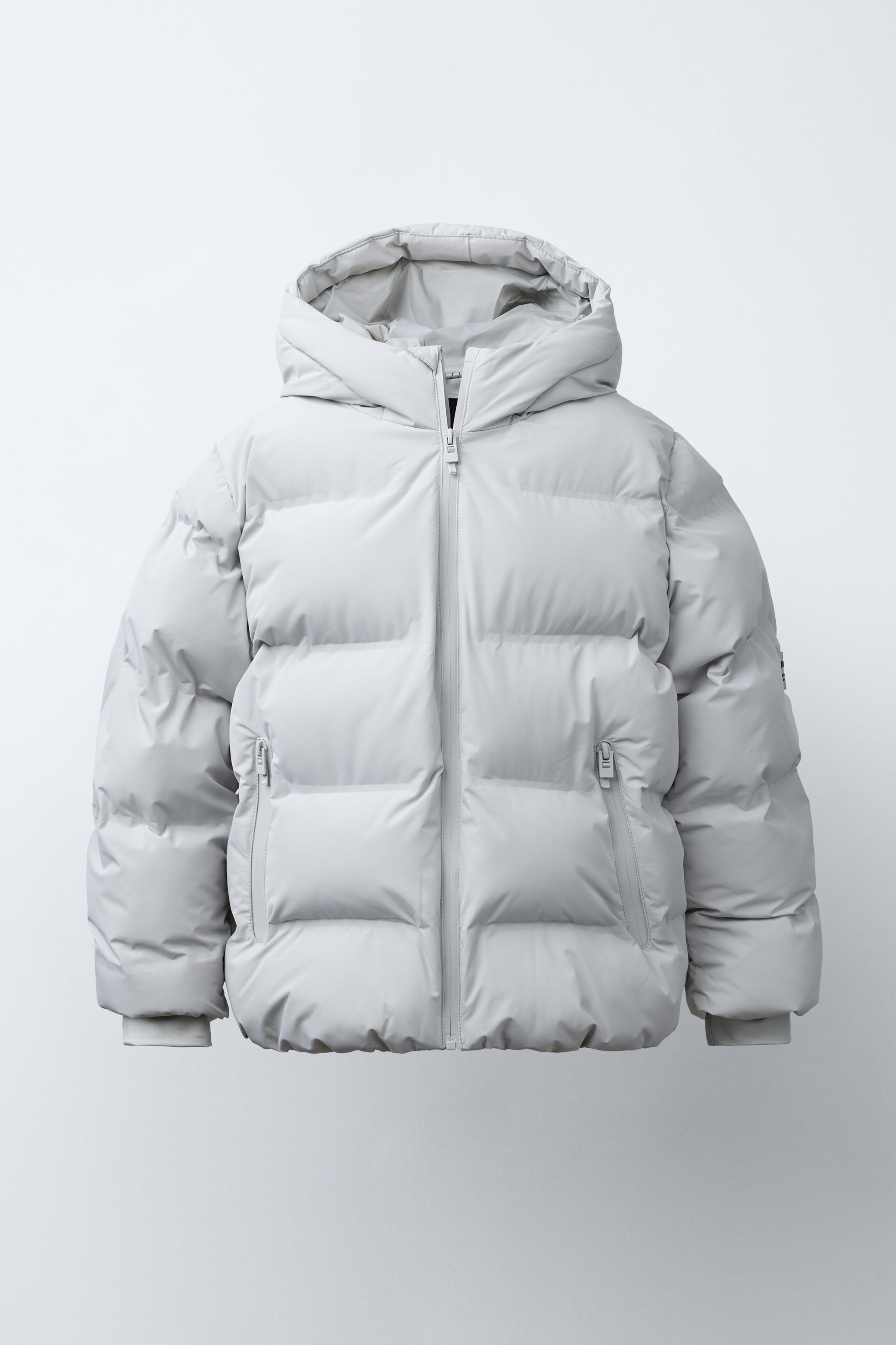極美品✨ZARA フード付き キルティングアノラック モールグレー ZARAのフード付きダウン投入で冬を乗り切る⛄ | チームJマダム