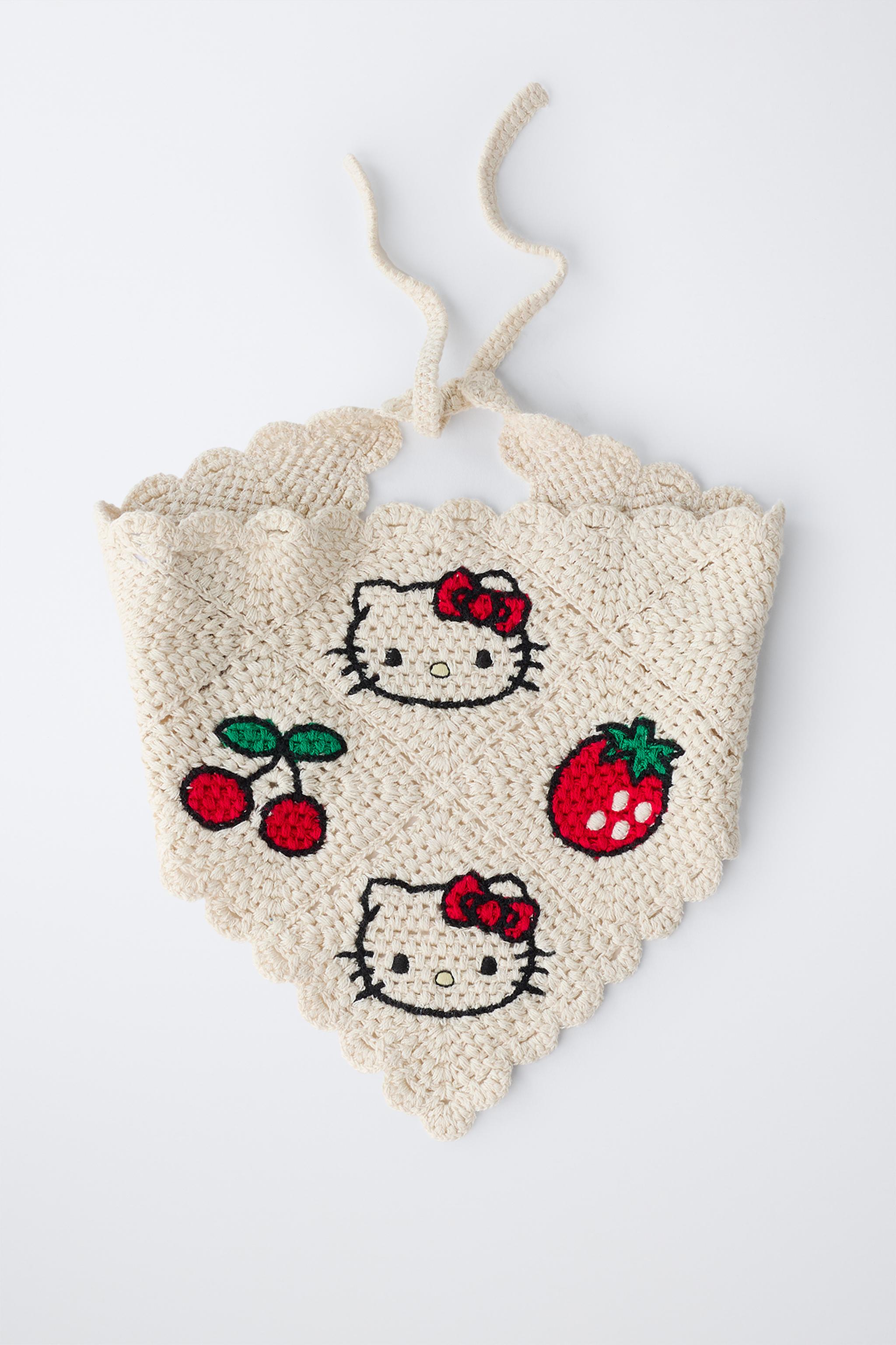 BANDANA EN CROCHET HELLO KITTY © SANRIO